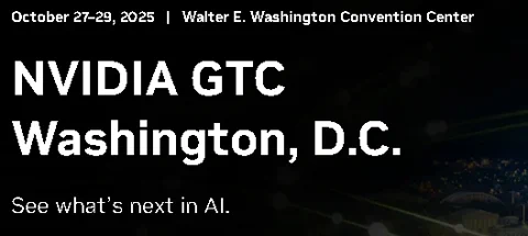 NVIDIA GTC DC konferencia banner a Washington emlékművel