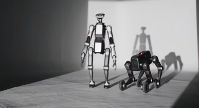 A LimX Dynamics Tron2 robotjának moduláris alkatrészeit és konfigurációit bemutató diagram.