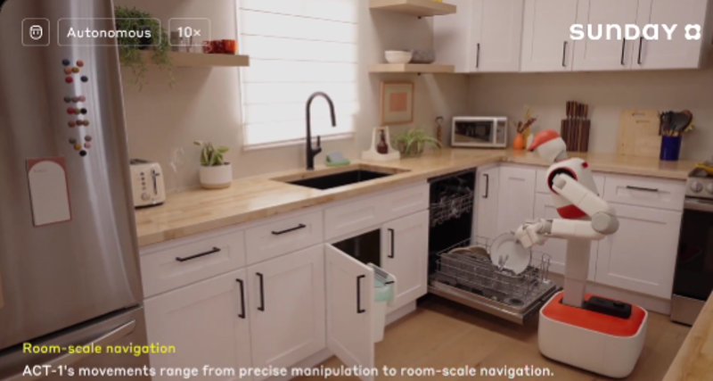 Sunday AI: Robotoknak Kézi Chore-tanítás