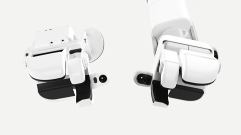 A Sunday AI Képesség Rögzítő Kesztyűje, amely a Memo robot kezét tükrözi.