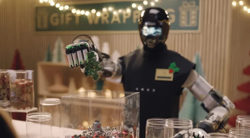 Robot Karácsony 2025: Táncoló Elnökök és Popcorn-osztó Optimusok