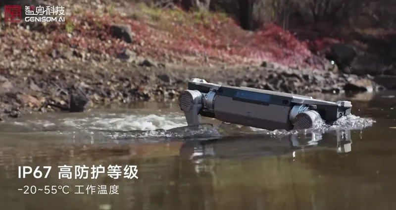 A Genisom M1 robotkutya tud úszni, készen áll a munkára