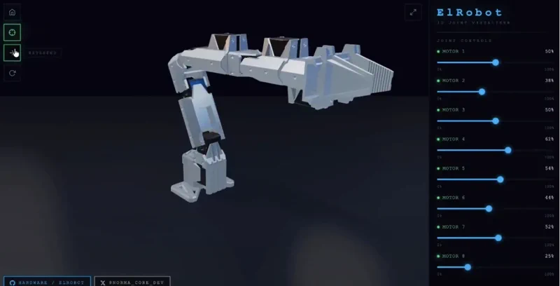 Teszteld a NormaCore robotkarját közvetlenül a böngésződben!