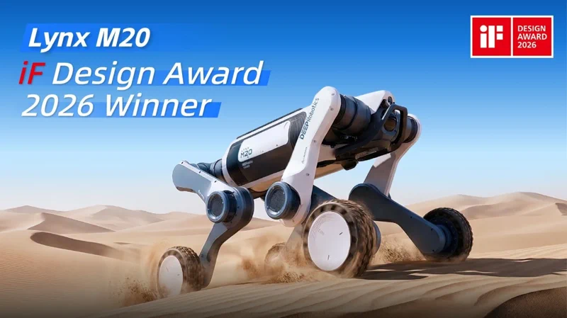 Újabb trófea: iF Design Awardot nyert a DEEP Robotics Lynx M20