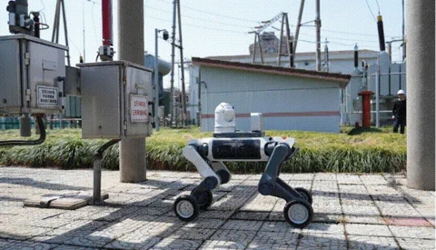 The Lynx M20 conducting an inspection in a power substation