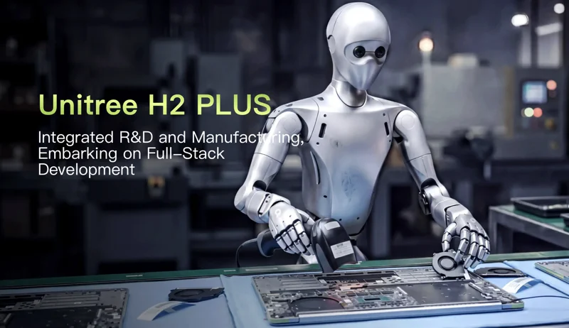 Unitree H2 Plus humanoid: NVIDIA Jetson Thor agyátültetés