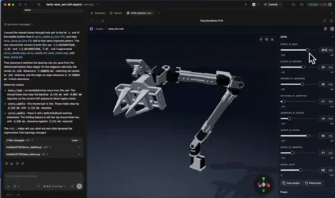 AI tervez és ellenőriz robotalkatrészeket egyszerű angolból