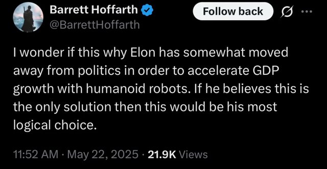 Musk gigászi gazdasági víziója: Milliónyi robot gyártása