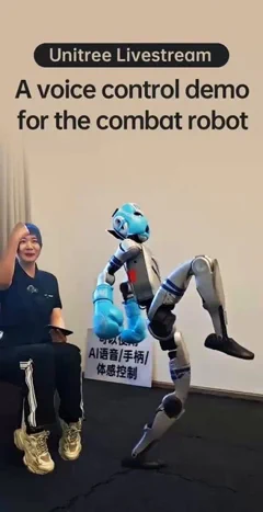 Unitree élő közvetítésben mutatja be hangvezérelt harci robotját