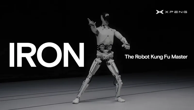 Az XPENG IRON robotja kungfu mester