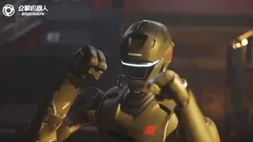 Az EngineAI T800 robot repülő rúgásokat gyakorol