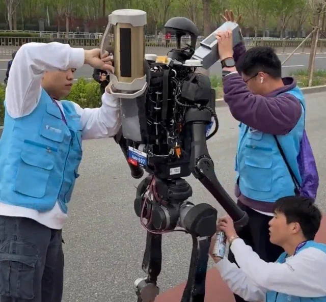 Humanoid Marathon Pit Stop: Ice, Lube and a Battery Swap