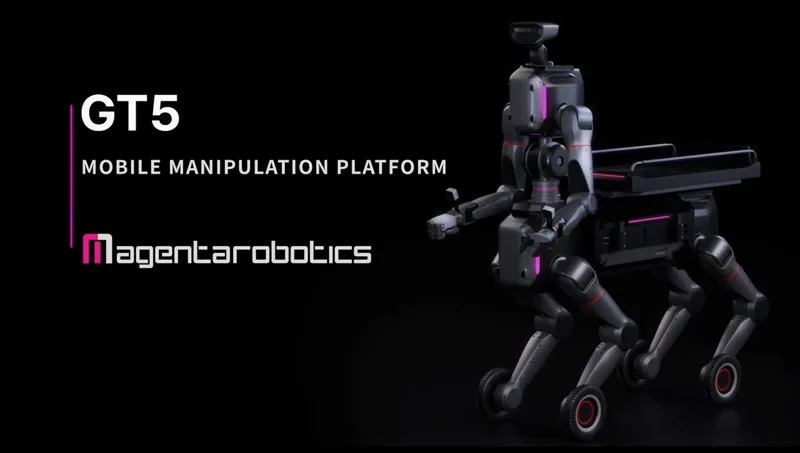 Magenta Robotics GT5: Négylábú, kétkerekű és kétkarú inas