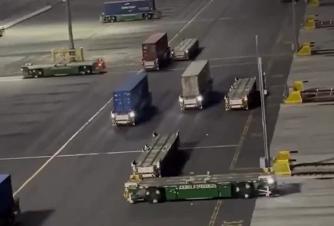 Kína okos kikötője: Robotok mozgásban