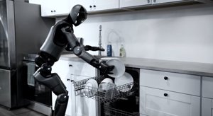 Robot végzi a házimunkát konyhában tartott bemutatón