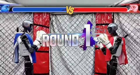 Harcosok klubja robot módra